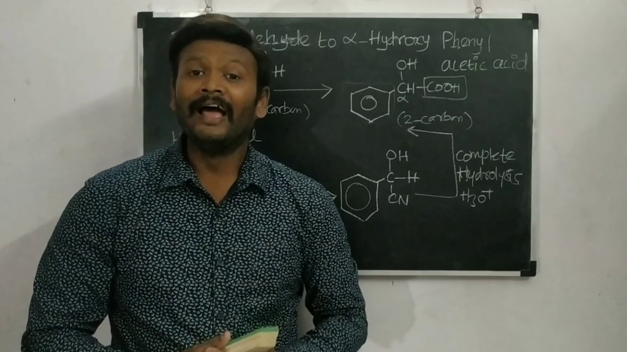 Benzaldehyde to alpha hydroxy phenyl acetic acid conversion || NEET || IIT- JEE MAINS