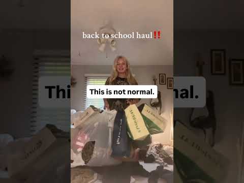 Back-to-School Hauls Are Out of Control 🎒 #overconsumption #sustainableliving