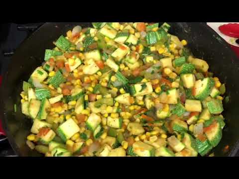 Mexican Zucchini and Corn Salad