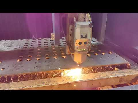 Laser cutting 12Kw - air cut 10mm Mild Steel (Лазерная резка 12кВт - резка стали 10мм в Тольятти)