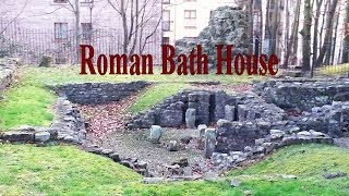 preview picture of video 'Roman Bath House remains in Lancaster (UK) Filmed with my Flying Camera (birds eye view)'