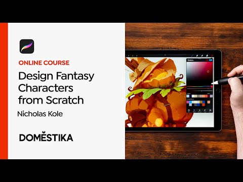 Fantasy Character Design in Procreate - Course by @nicholaskole133 | Domestika English