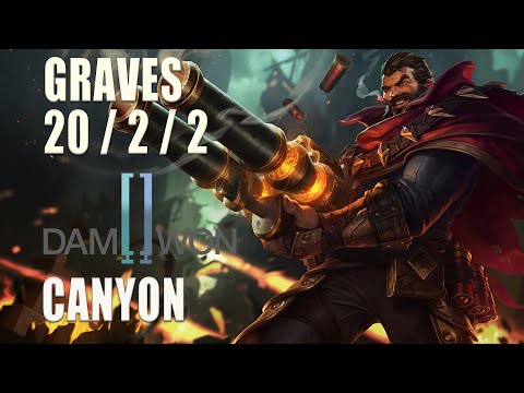 DWG Canyon GRAVES vs NIDALEE | Jungle | Challenger | Korea | 20/2/2 (KDA)