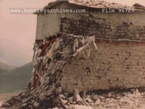 Praying at a Tibetan Shrine, 1940's - Film 96723