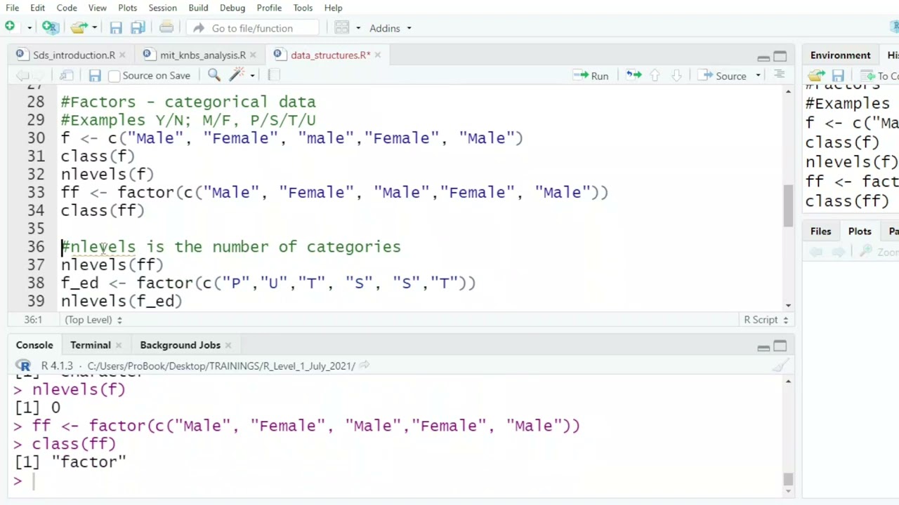 Data Structures in R