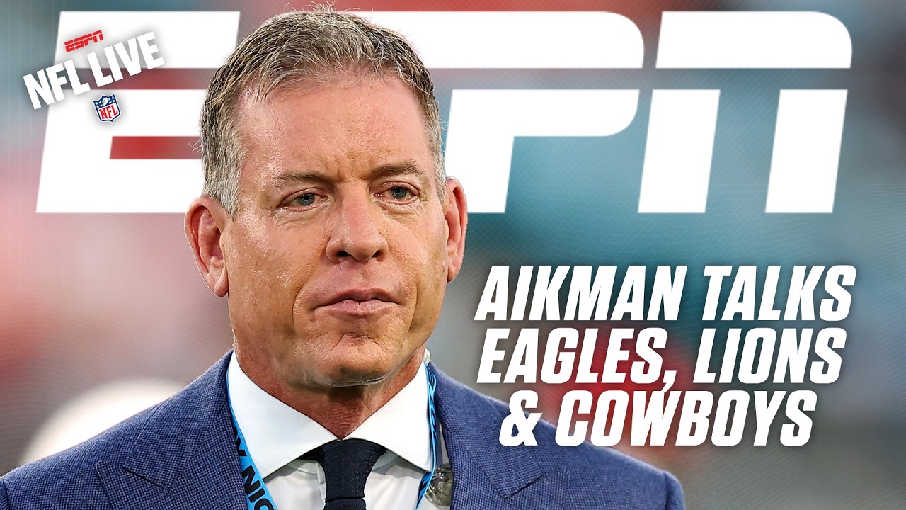 Troy Aikman isn't concerned about the Eagles + Applauds Dan Campbell for Lions' success 👏 | NFL Live