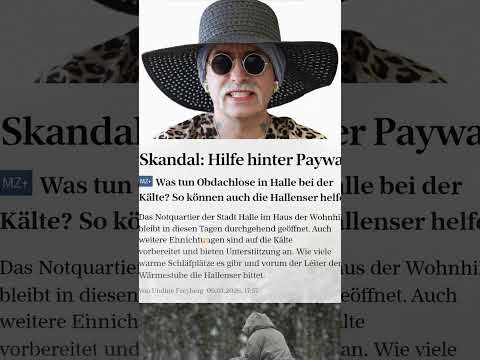Skandal - MZ lässt Obdachlose lieber erfrieren, als auf ihre Paywall zu verzichten