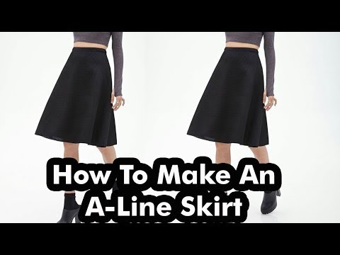 A-Line Skirt Pattern Making Tutorial - YouTube
