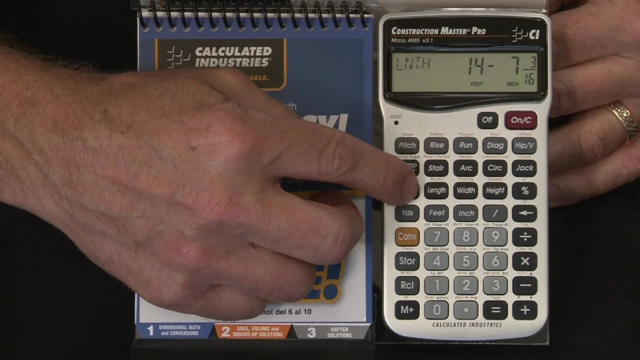 Construction Master Pro Calculator Introduction and How to use