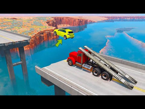Cars vs Ramp Truck #1 - BeamNG Drive