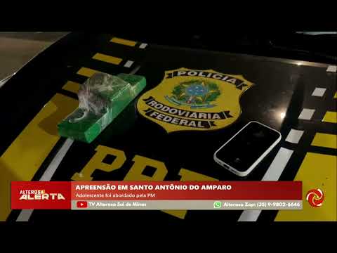 Adolescente é apreendido com drogas em Santo Antonio do Amparo
