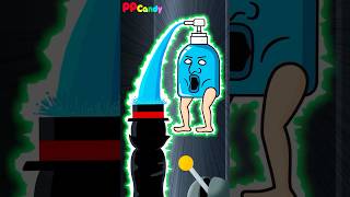 ジェルポンプおばけ vs 白黒仮面のビリビリ実験 #shorts #anime #animation #妖怪