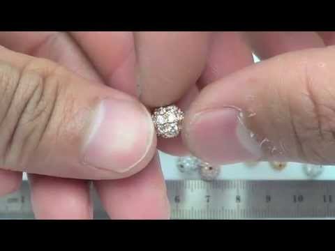 7mm Sterling Silver and CZ Round Bead - MRS1030