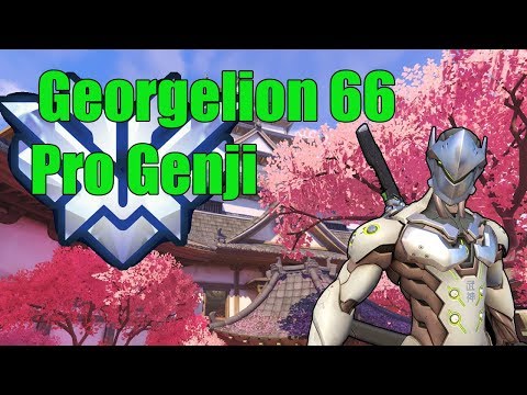 Genji Gameplay - Georgelion66 Pro Genji - Top 500 Overwatch