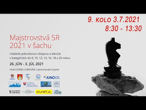 🔴 Majstrovstvá Slovenska mládeže 3.7.2021🔴 9.kolo