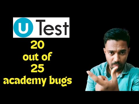 Find 20 academy bugs | utest.com | 20 out of 25 |
