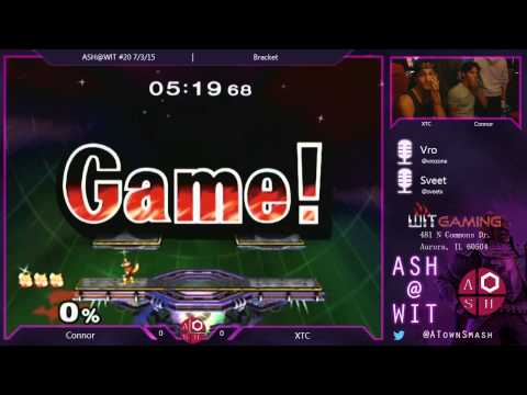 Connor (Fox) vs. XTC (Marth) - Melee Bracket ASH@WIT 7/3/15
