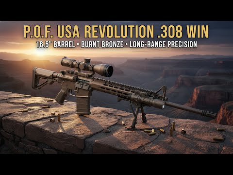 P.O.F. USA Revolution .308 Burnt Bronze: The Piston AR-15 Sized Battle Rifle | Review
