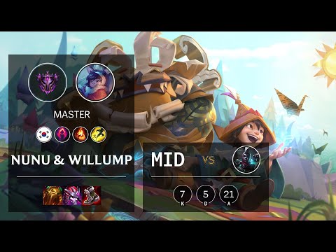 Nunu & Willump Mid vs Ekko - KR Master Patch 10.23