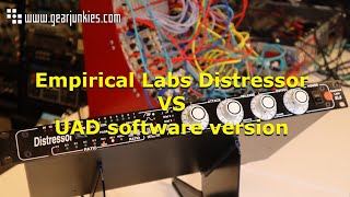 Video thumbnail for Empirical Labs Distressor VS UAD software version by Gearjunkies