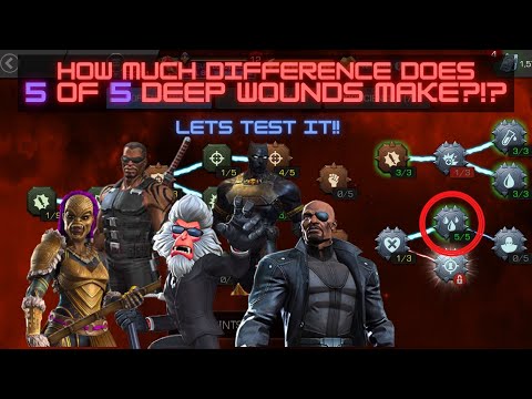 DEEP WOUNDS!! HOW MUCH DIFFERENCE DOES IT MAKE?!? LETS TEST IT!! 5 POINTS VS 0 POINTS