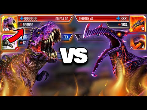 BOSS GOD OMEGA 09 vs PHOENIX 44 vs OUROBOROS 66 | Jurassic World: The Game