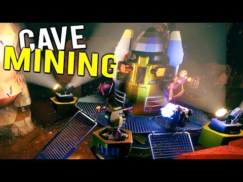 CAVE MINING! MINING FOR GOLD ON AN ALIEN PLANET! - Deep Rock Galactic Multiplayer Gameplay