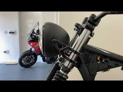 3159-29C  Motorbike Headlight LED 7 7 with Contrast Cut Grill & Camoflage Lens for Retro Cafe Racer