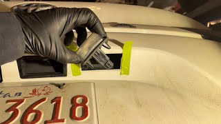 2021-2026 Toyota Sienna License Plate Light Lens Assembly Removal And Installation Instructions