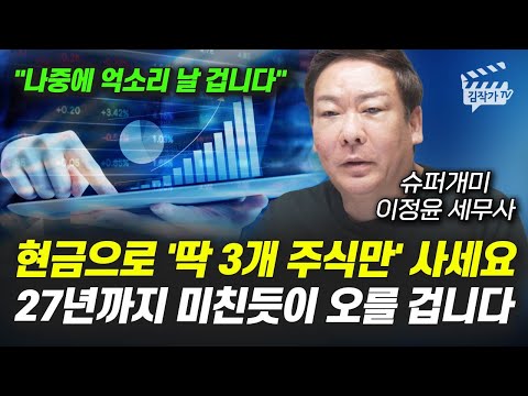 현금으로 '딱 3개 주식만' 사세요, 27년까지 미친듯이 오를 겁니다 (슈퍼개미 이정윤 세무사)