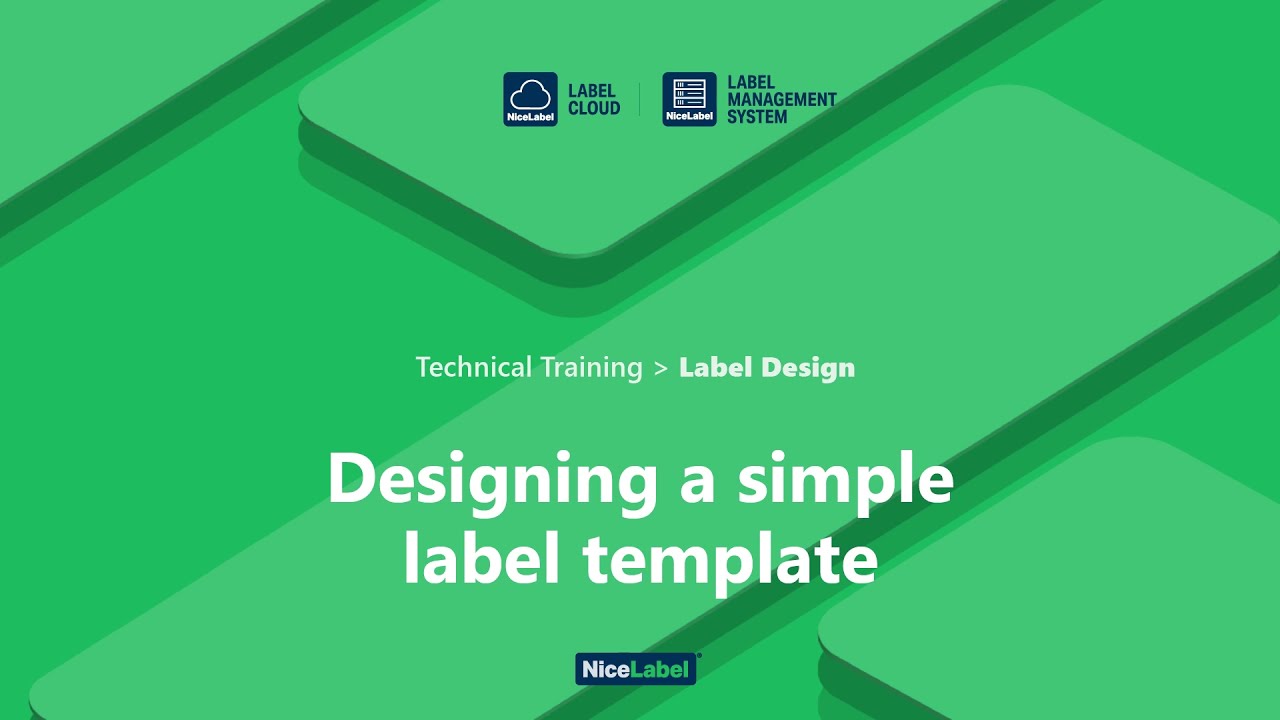 Creating a simple label template