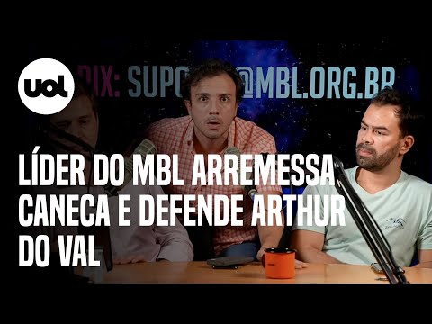 Líder do MBL se revolta com possibilidade de cassação de Arthur do Val e arremessa caneca