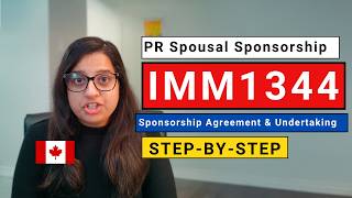 IMM 1344 - Application to Sponsor, Sponsorship Agreement And Undertaking