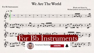 Download lagu We Are The World - Play along For Bb instruments mp3