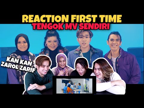 REACTION FIRST TIME CIKIDOT TENGOK VIDEO MV KAN KAN ZAROL ZARIF. EXCITEDNYA!!