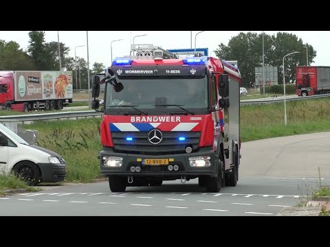 [Gloednieuwe TS wormerveer] 118036 en 2X ambulance met spoed naar een Incident in Wormerveer