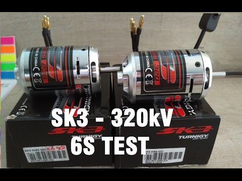 SK3 320kV motor test 6S