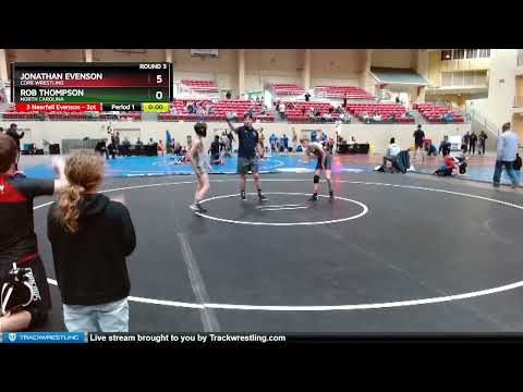 74-76 Lbs Round 3 - Rob Thompson, North Carolina Vs Jonathan Evenson, CORE Wrestling 77c5