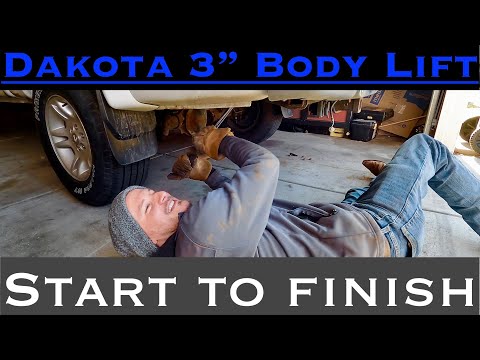 Dodge Dakota 3" Body Lift / How To Do It Yourself / Link in Description