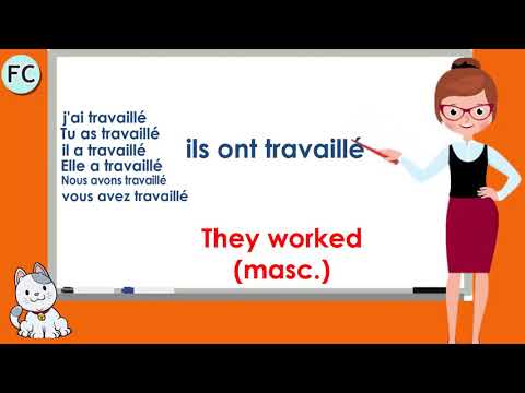 Le Verbe Travailler au Passé Composé - To Work Compound Tense - French Conjugation