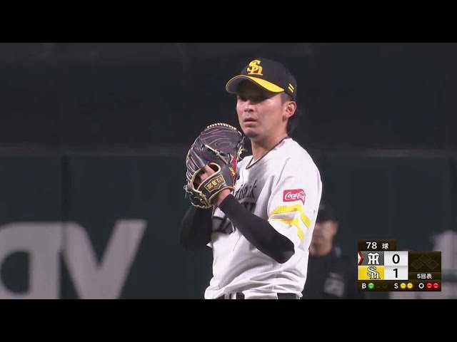 【5回表】6勝目へ!! ホークス・東浜巨 5回まで無失点に抑える好投!! 2022年6月8日 福岡ソフトバンクホークス 対 阪神タイガース