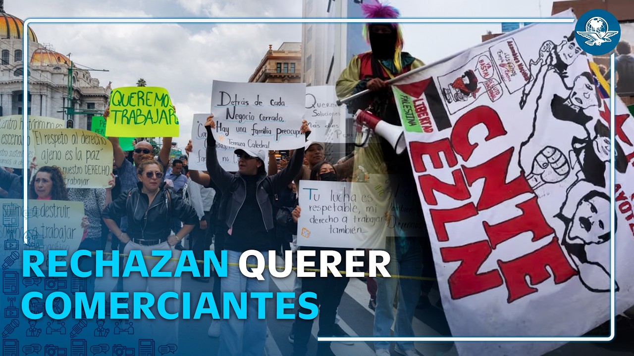 CNTE exige diálogo con Sheinbaum y niega afectaciones a comerciantes del Centro