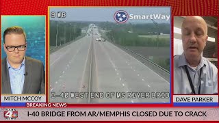 I-40 bridge connecting Arkansas, Tennessee closed for emergency maintenance