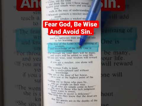 Fear #God , Be Wise, And Avoid Sin. Proverbs 9:10 #israel