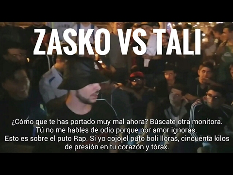 ZASKO vs TALI, subtitulada. TRAP BATTLE