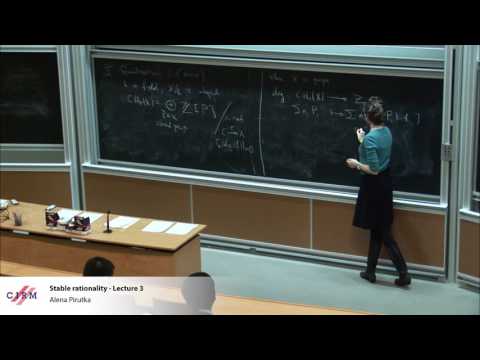 Alena Pirutka: Stable rationality - Lecture 3