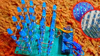 Como fazer um cubo de led 4x4x4 usando um arduino