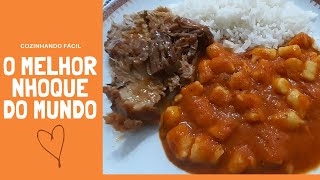 Receita do Melhor Nhoque que você já viu - Super Leve e Fácil + Receita de Carne de Acompanhamento