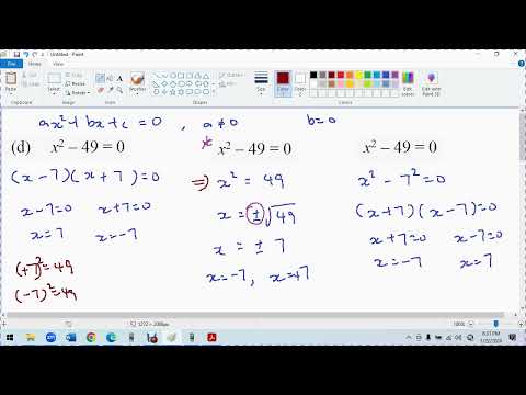F4 C1 E Factorization for quadratic equation Q 1 a - j
