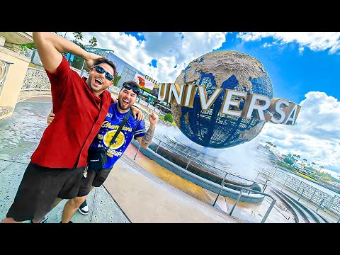 1 HORA DE VLOG NO PARQUE DA UNIVERSAL COM MEUS AMIGOS 🇺🇸